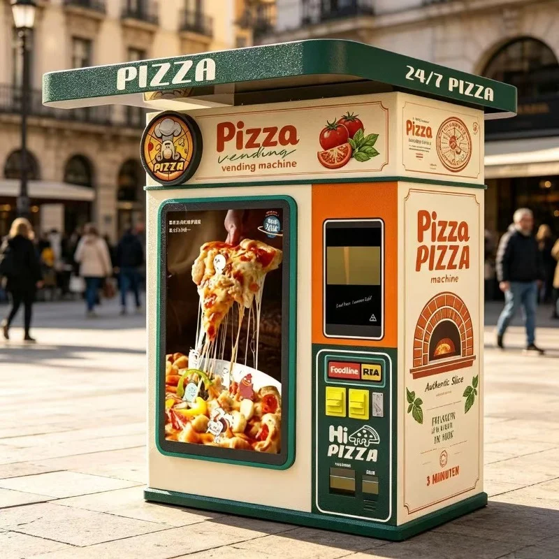 FL Intelligent Pizza Vending Machine Automatic Baking Hot Food Self‑sell Pizza Vending Machine For Airport Station