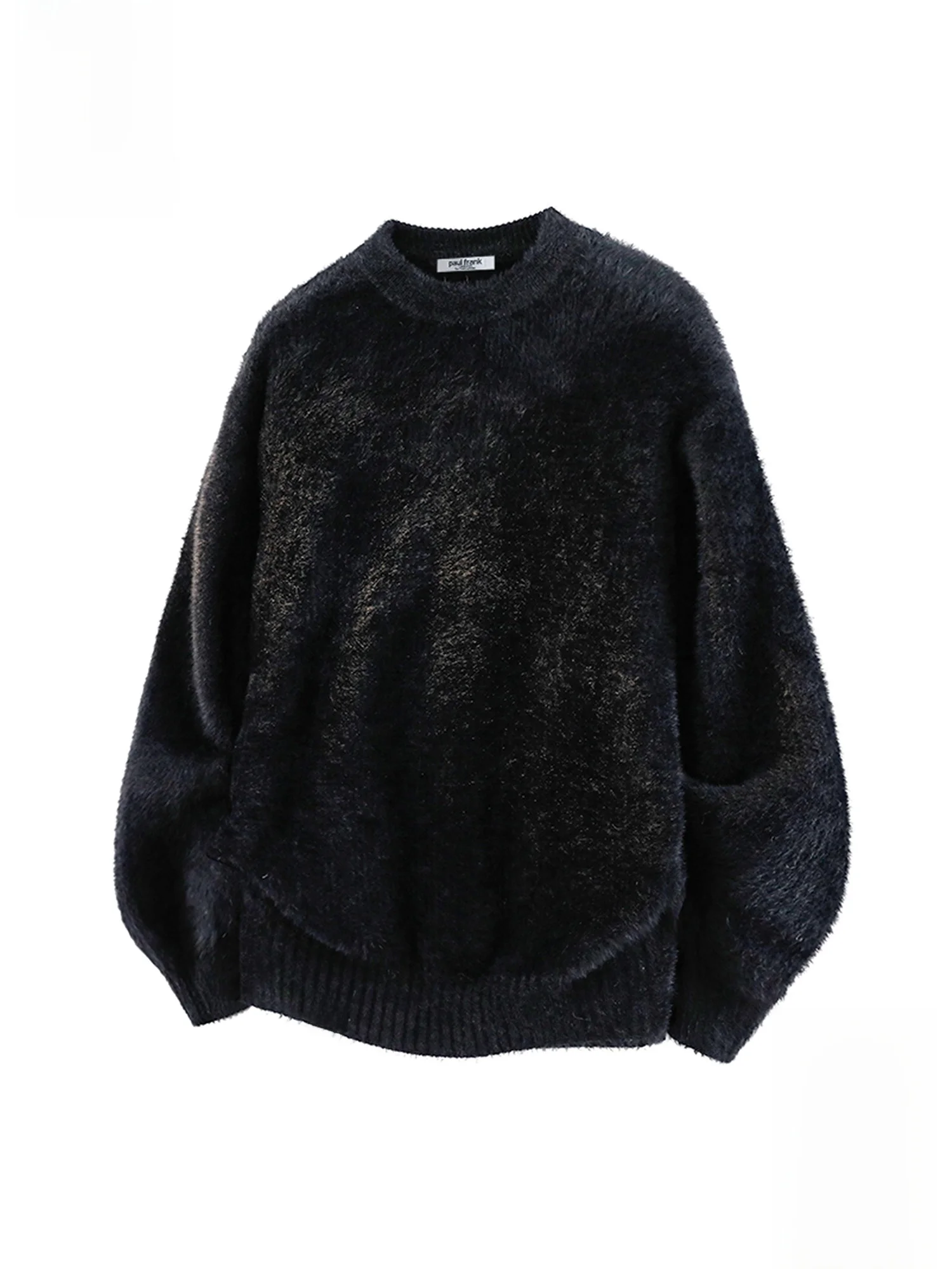 

PaulFrank Soft Comfortable Casual Loose Men's Knitted Sweater Winter New Sle Warm Pure Color Knitwear for Young Men