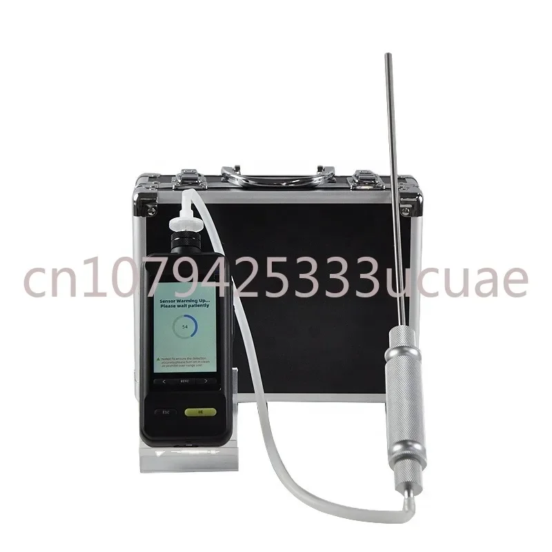 Portable Handheld gas purity analyzer concentration alarm unit two alarm points hydrogen leak detector