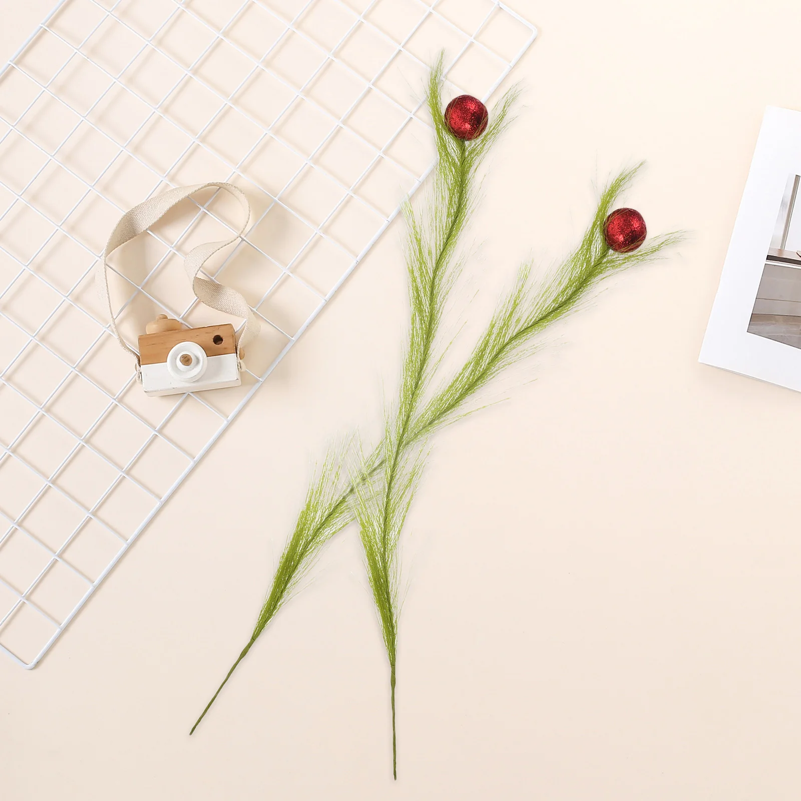 

16Pcs Artificial Pampas Grass Decor Faux Dried Flower Arrangement Boho Vase Filler Thanksgiving Fall Table Centerpieces