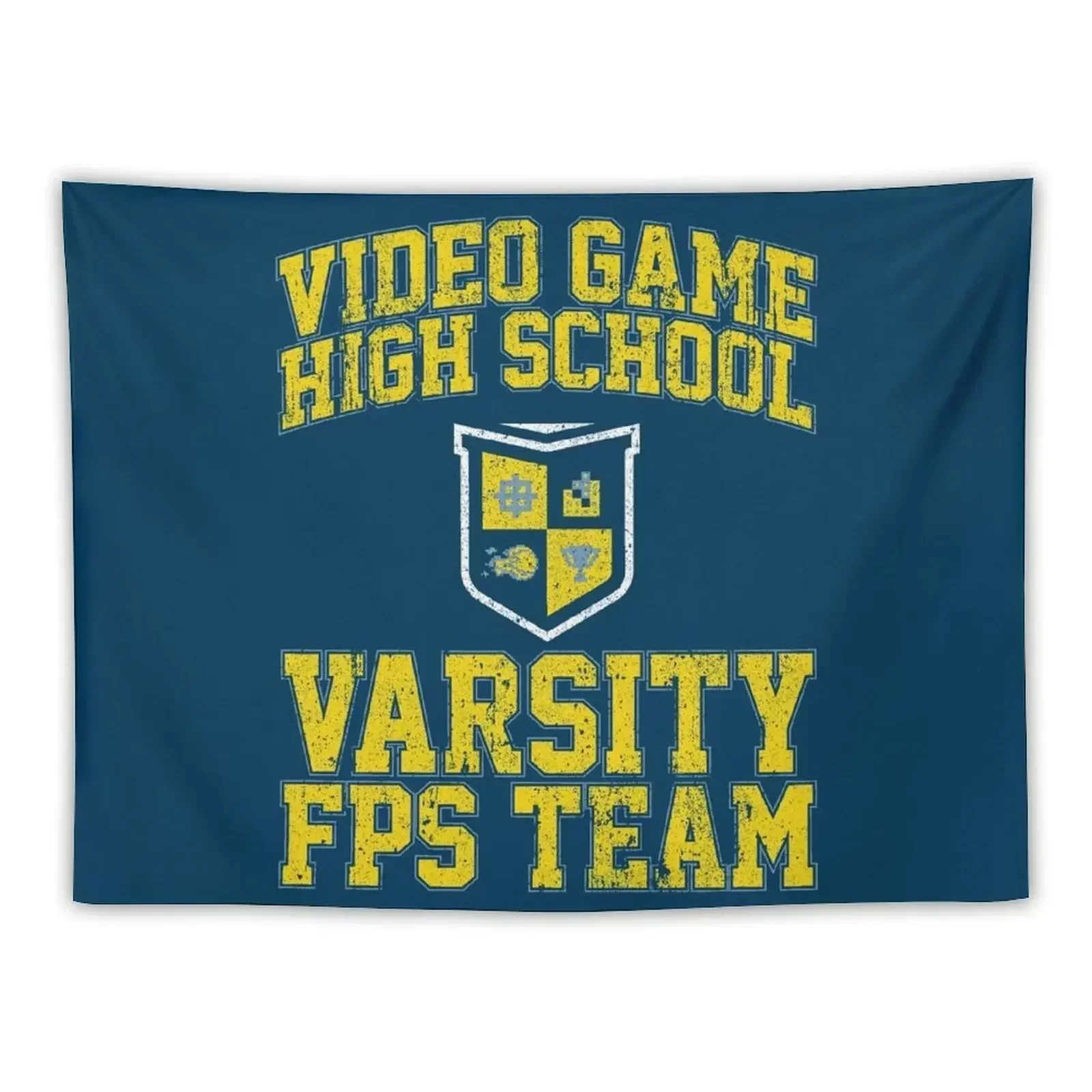 Video Game High School Varsity FPS Team Tapestry Bedroom Deco Home Decorations Tapestry