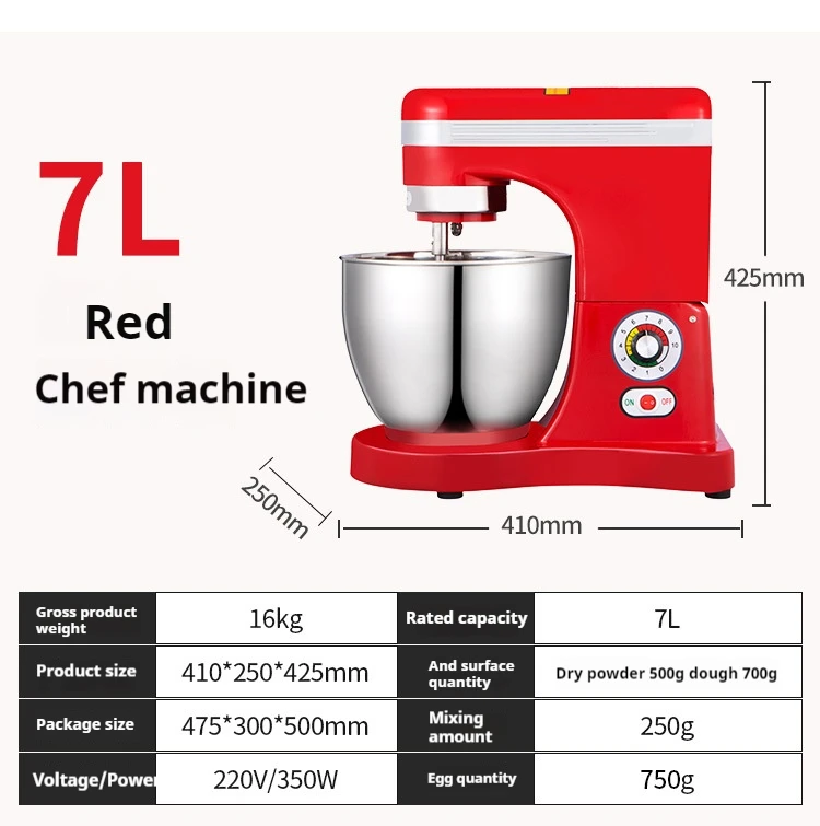 Chef machine multi-function egg beater mixing filling egg beater fully automatic household and commercial dough mixer