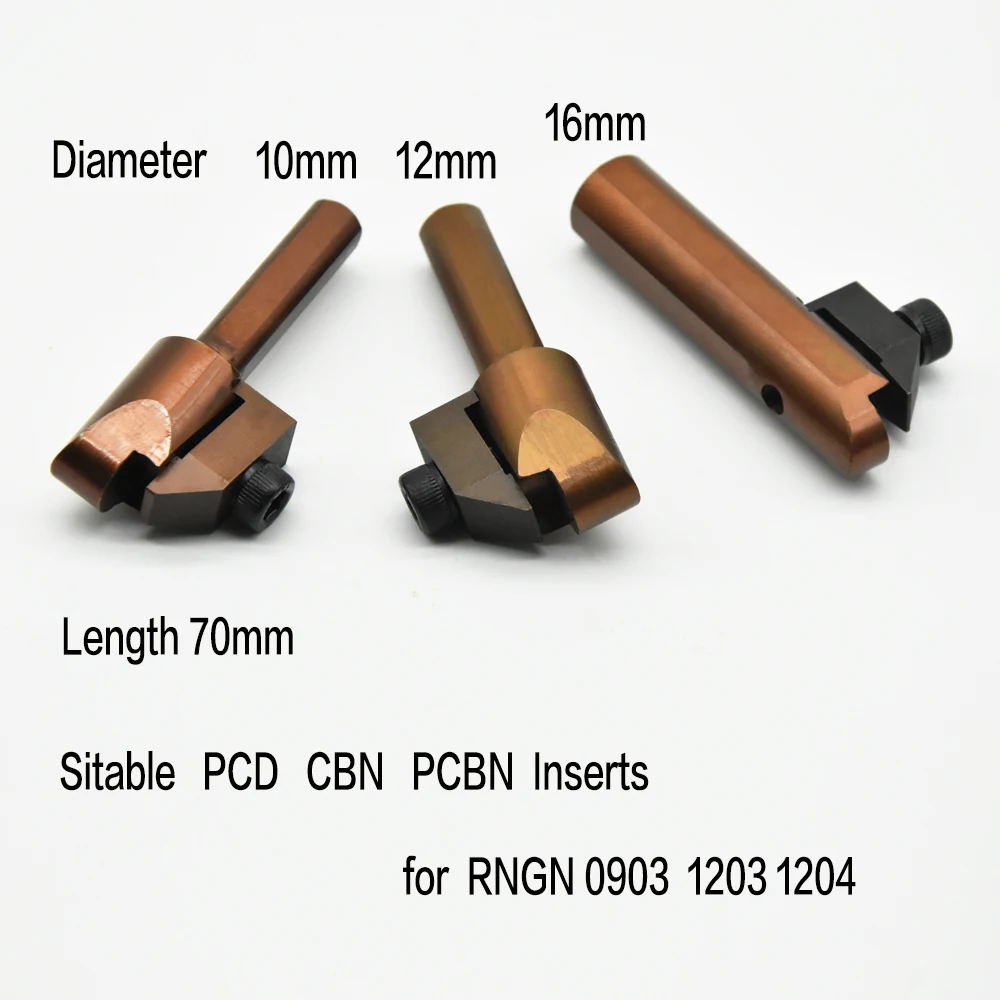 RNGN 0903 Diamond Inserts For CNC Boring Bar Tool Holder PCBN PCD CBN Cutting Clamp for Engine Cylinder Head and Block Machining
