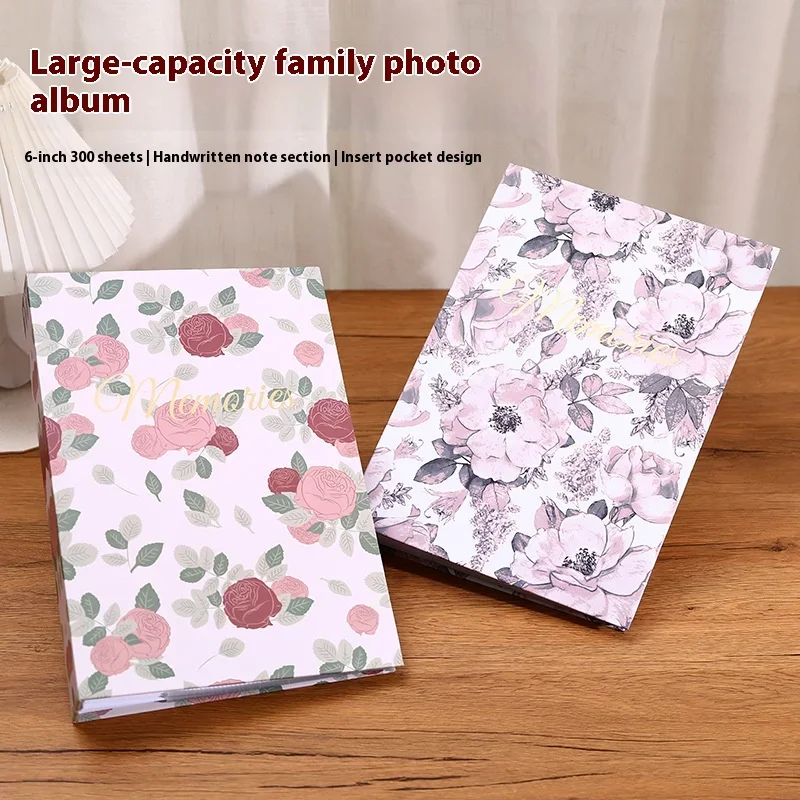 6-Inch Creative Photo Album - 300 Capacity Storage Book for Handwritten Notes & Memories, Premium Photo Storage Album