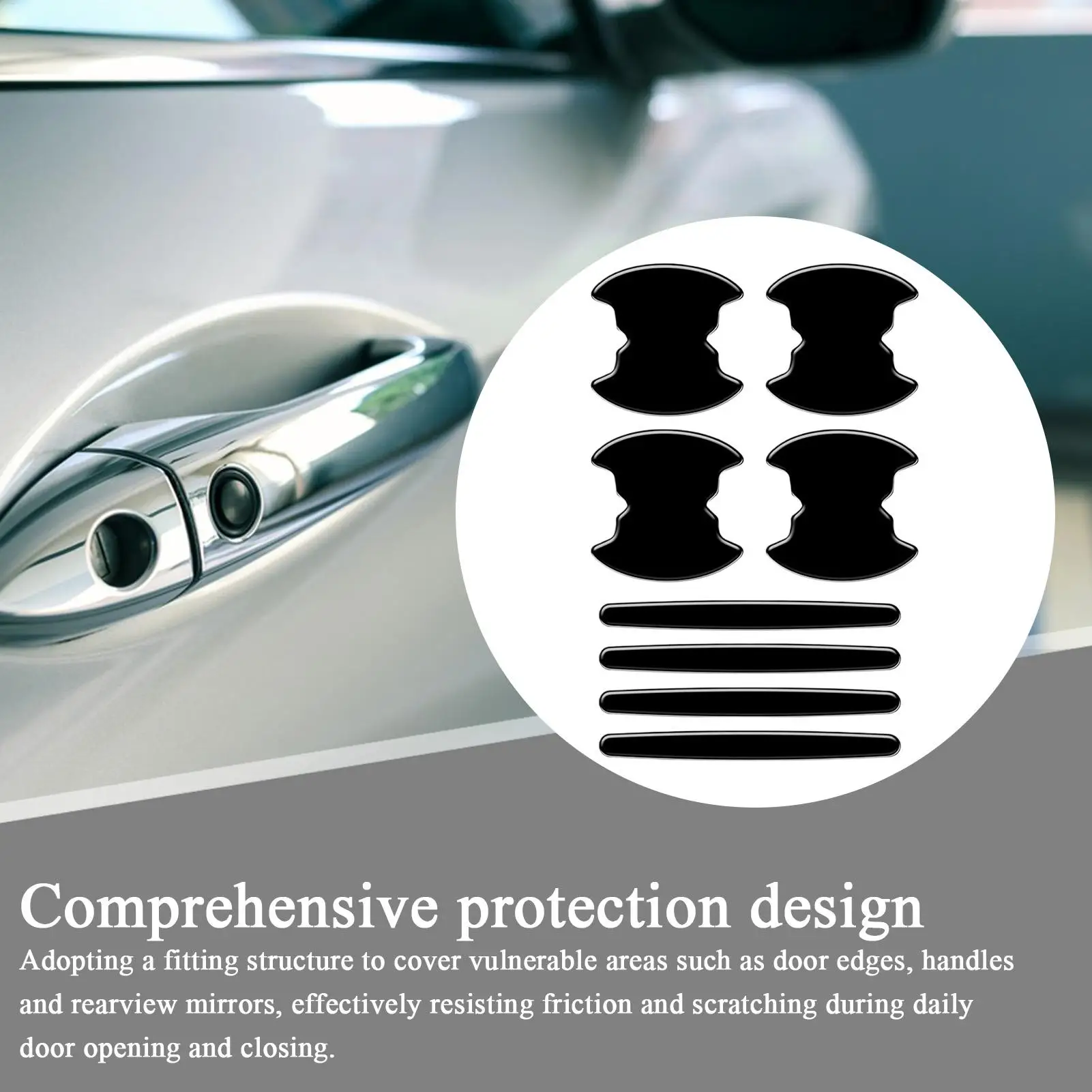 

Car Door Handle Protector Scratch-Proof Guard Cover Protective Film Sticker Truck SUV RV Maintenance Paint Scratch Prevention