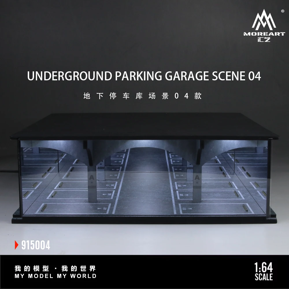

*Предварительный заказ*More Art 1:64 Underground 04, диорама освещения парковочного гаража, световая версия, диорама для дисплея, коллекции и подарка