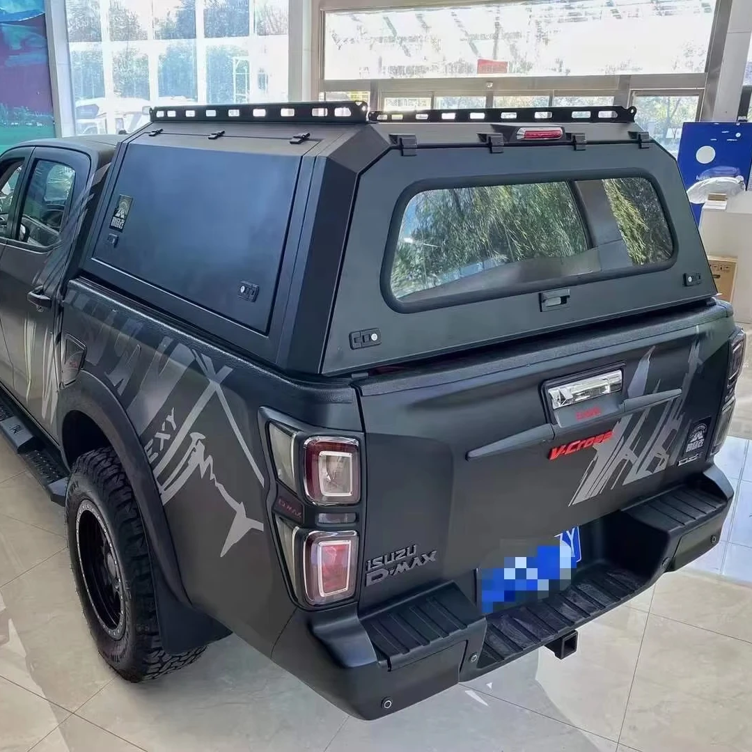 Hard Shape Aluminum Container Hardtop Canopy For ISUZU DMAX Chevy Colorado  Black Cover Pickup Truck  Cool 