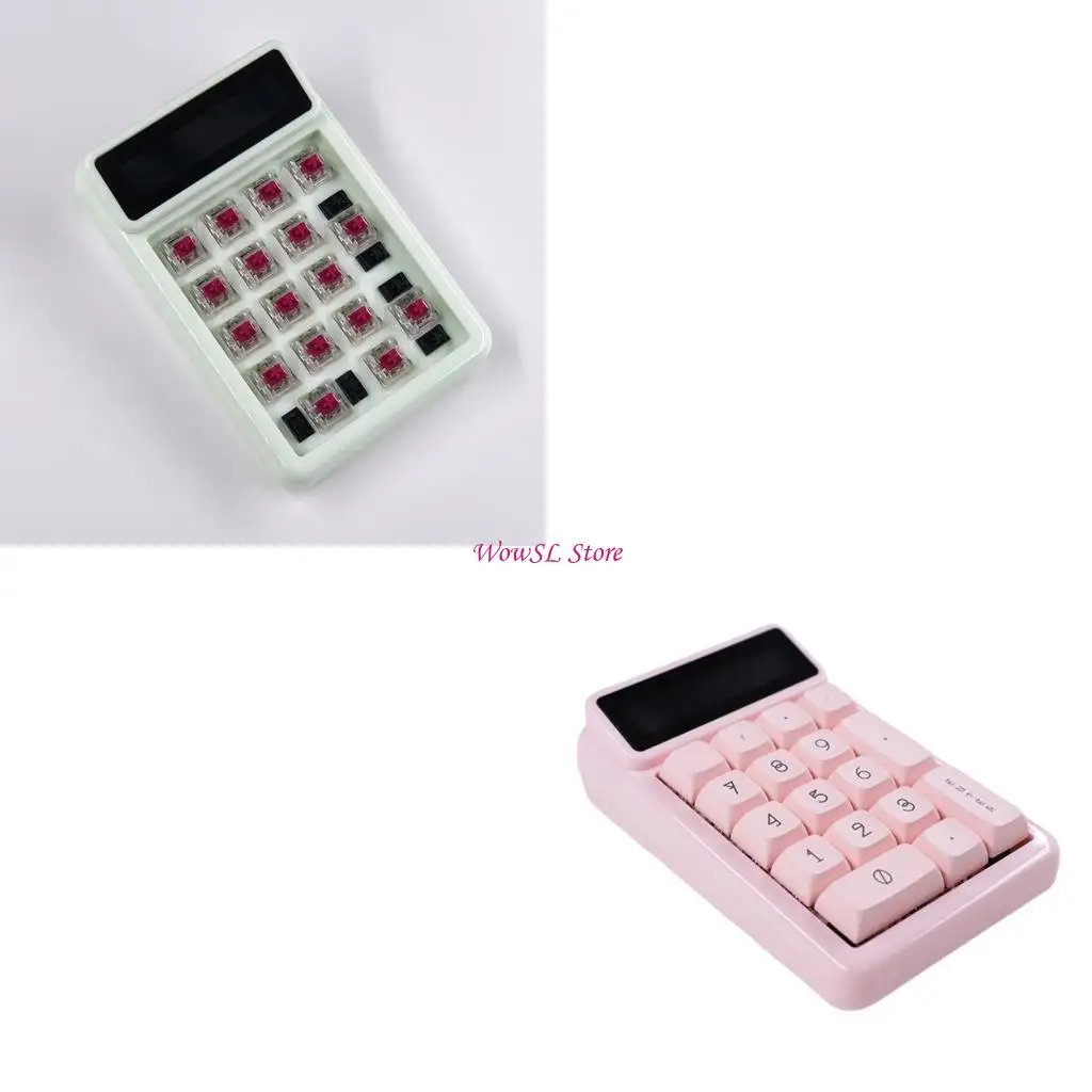 

Hot Swappable Mechanical Numeric Keyboard Lightweight Numpad Enhances Production HX5E