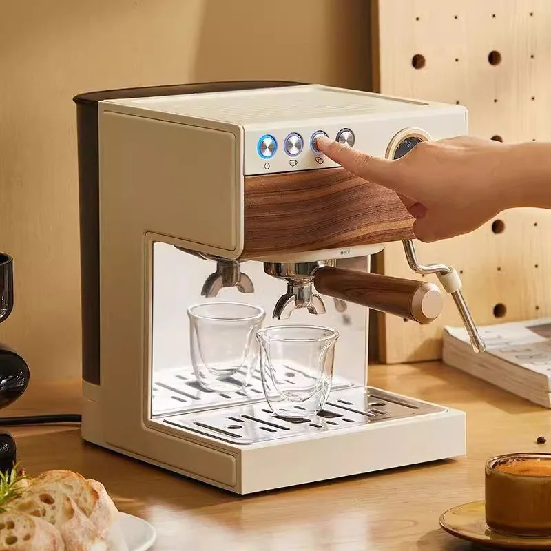 Bedeutende Kaffee maschine Haushalt kleine halbautomat ische Mahlung Büro Kaffee maschine manuelle Milch brüh kaffee extraktion