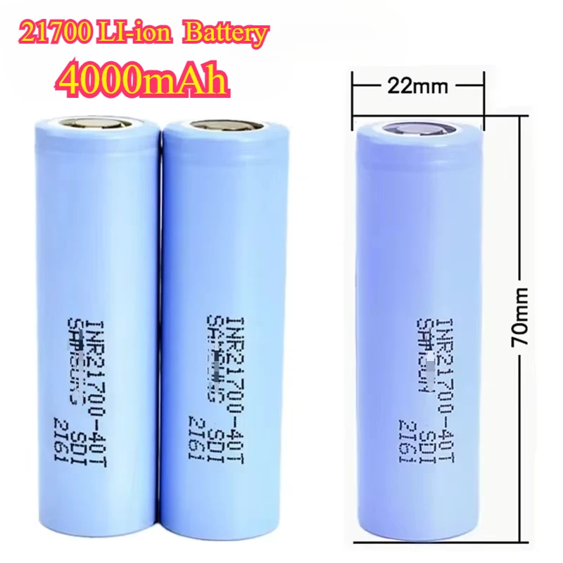 INR21700 Original 3.7V4000mah 30A 40T 3.7V high discharge/capacity Li-ion rechargeable battery Free shippin