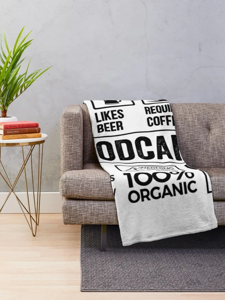 Woodcarver Gift, Funny Woodcarver Multitasking Coffee Travel Throw Blanket Sofa manga Designers Blankets