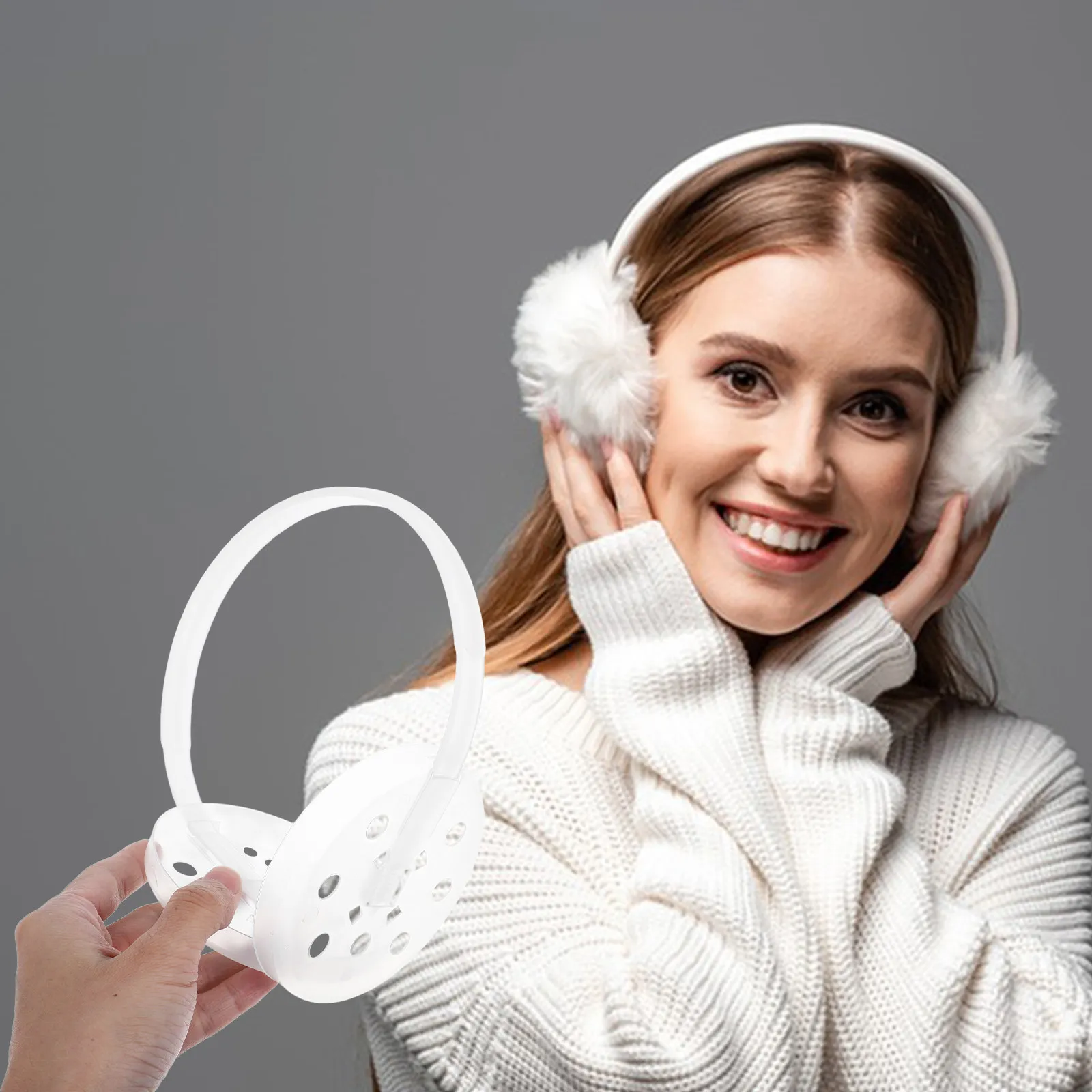 4Pcs Universal Earmuff Inner Support Frame Plastic Construction Kit Snug Adjustable Fit 95Mm Bowl Width Long-Term Wear Comfort
