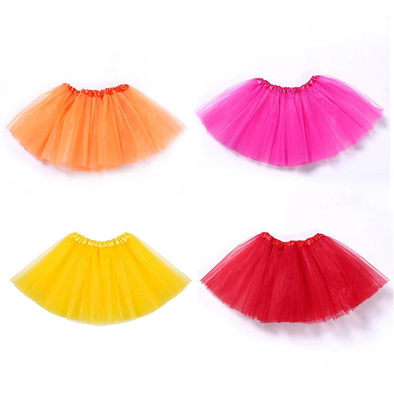 30cm Carnival Christmas Colorful Puffy Mesh Short Skirt, Beautiful Girl Princess Children's Dance Party Performance Skirt