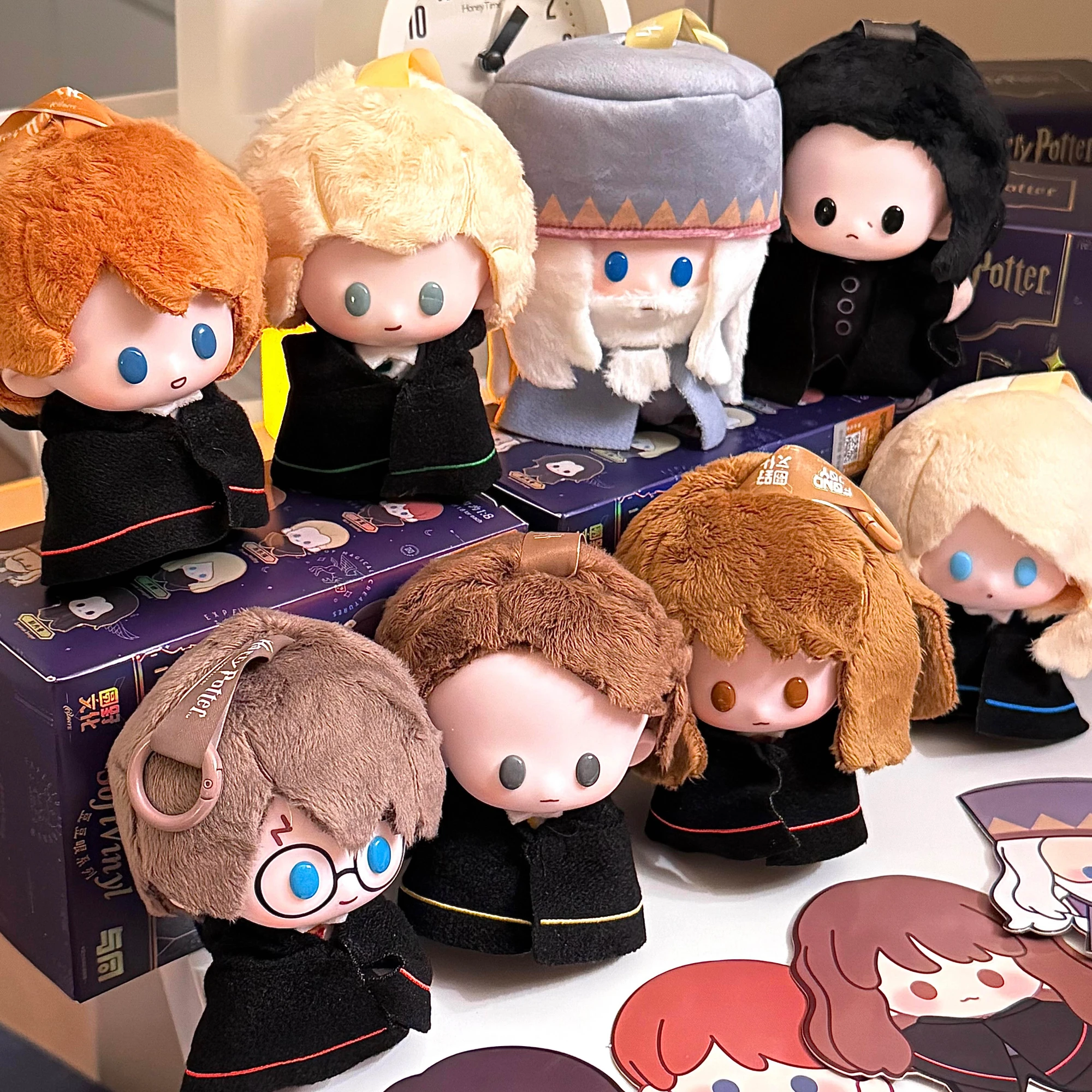 

MINISO Гарри Поттер виниловая слепая коробка игрушка мягкая плюшевая кукла подвески милая фигурка Гермиона Рон подарки на день рождения для мальчиков и девочек