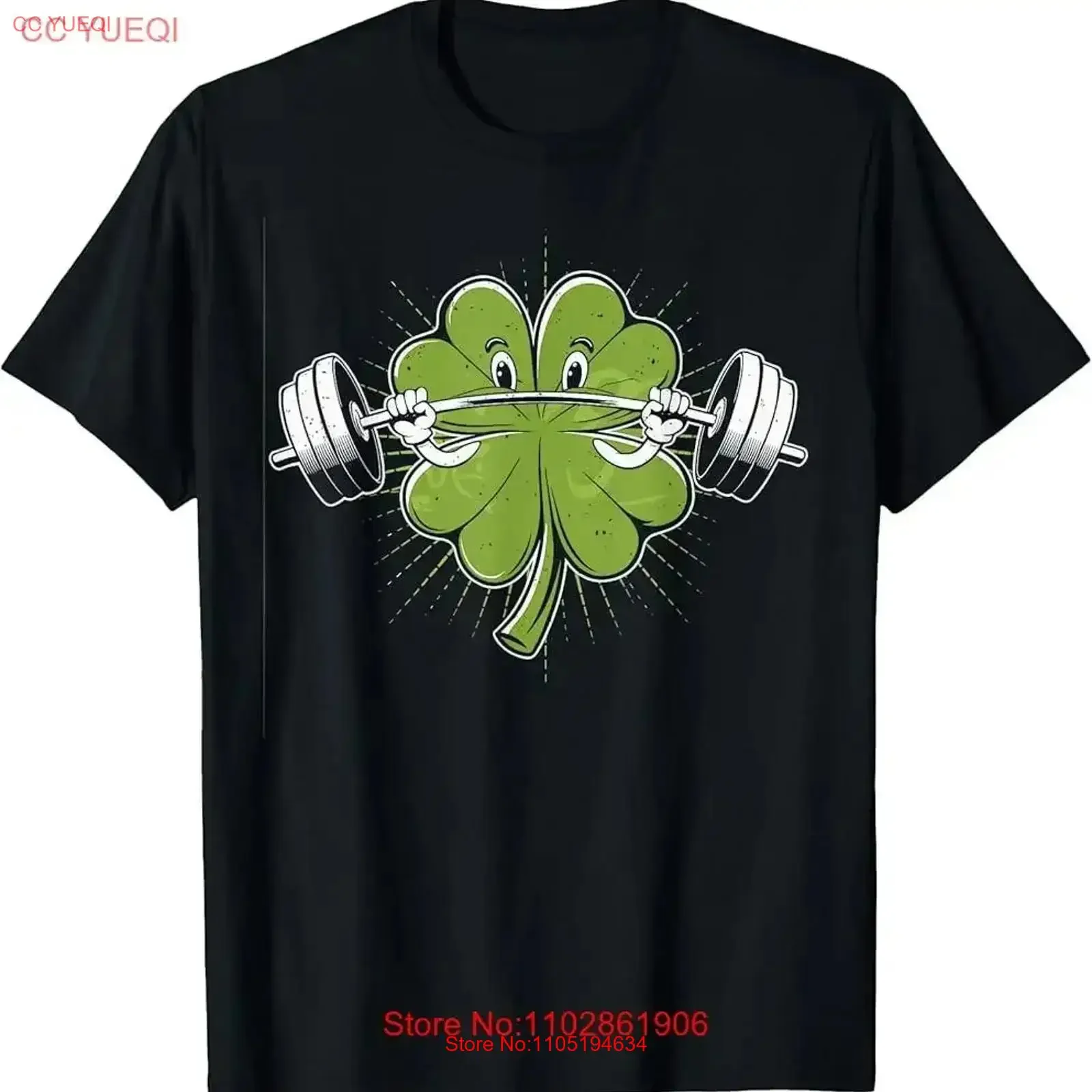 

Lifting Shamrock St Patricks Day Fitness Gym Workout women T Shirt vintage Washed Stretched Slightly streetwear Versatile