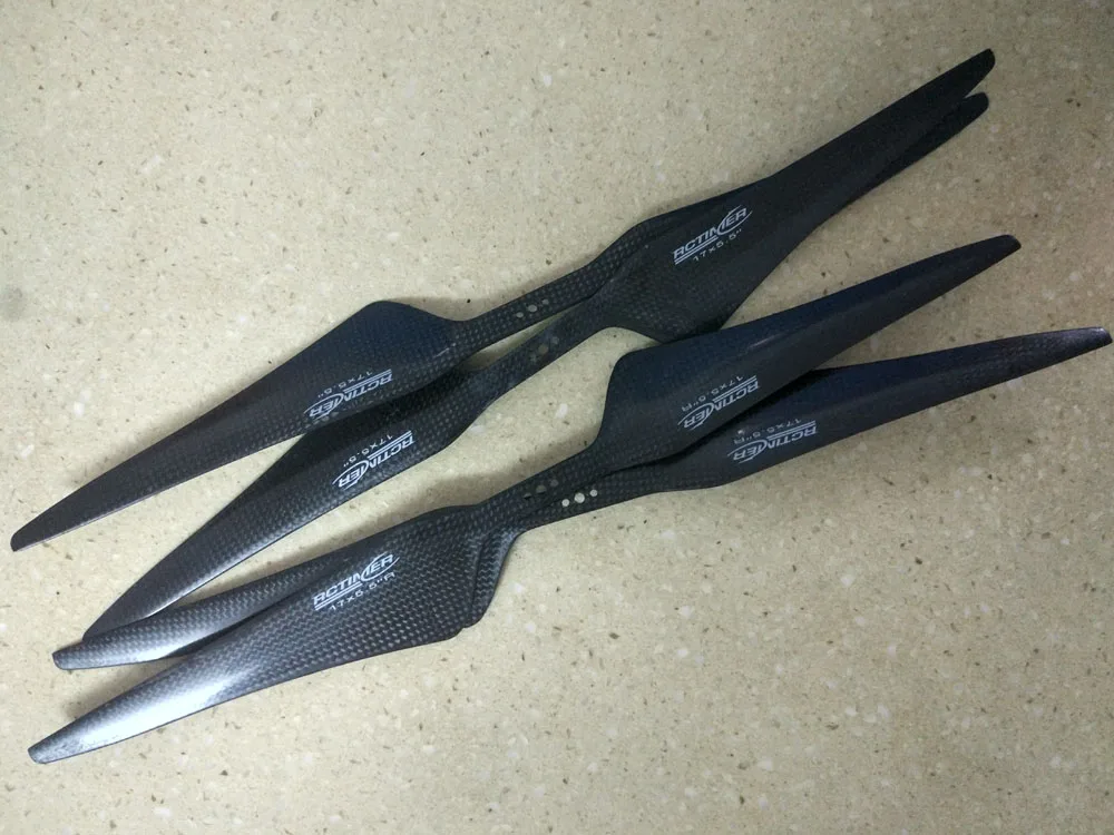2Pairs RCTIMER 17 Inch Props 17x5.5 1755 Carbon Fiber CW CCW for Large RC Multicopter Plane