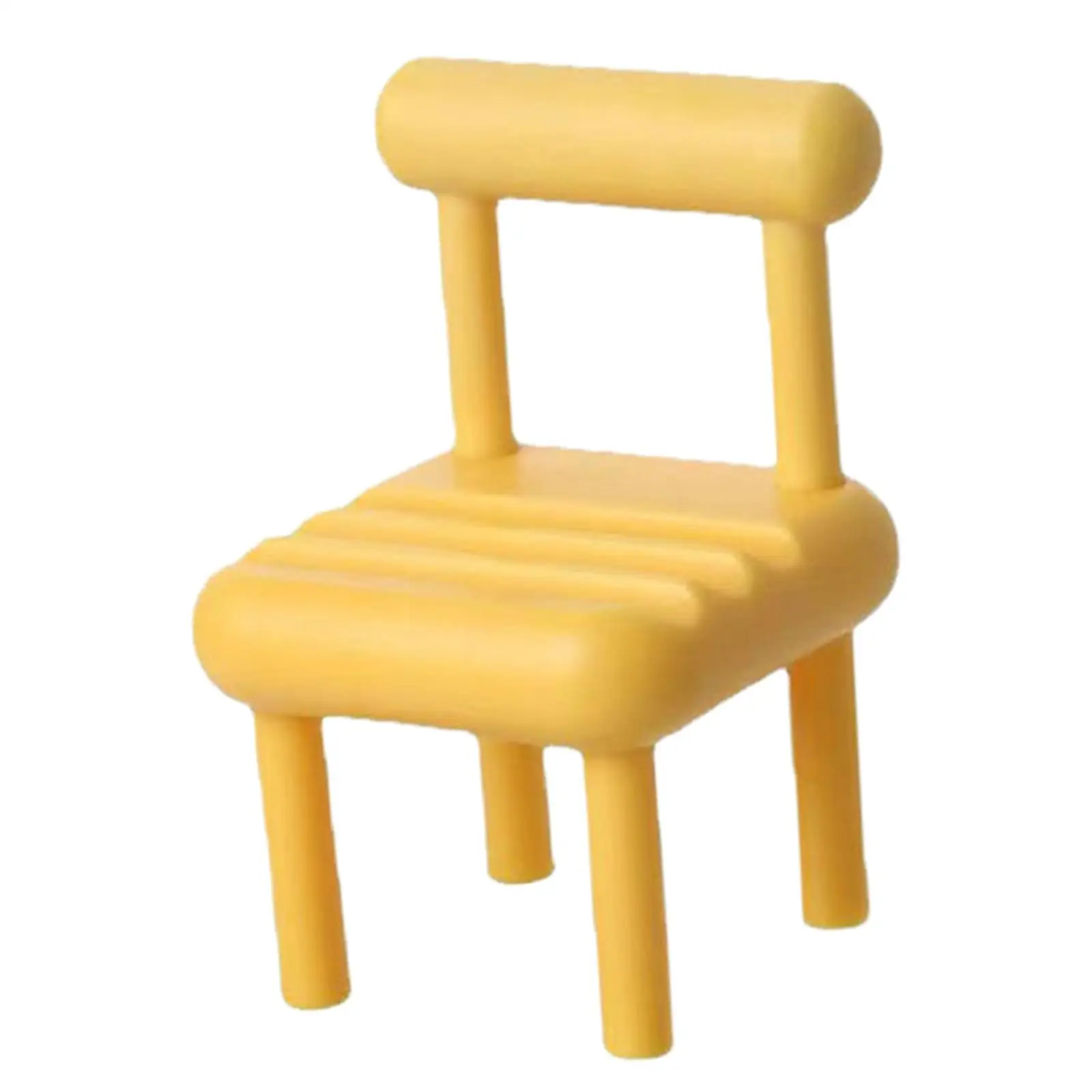 

Mini Chair Phone Holder Smartphone Desktop Decorative Multi Angle Dollhouse Accessories for Tablet