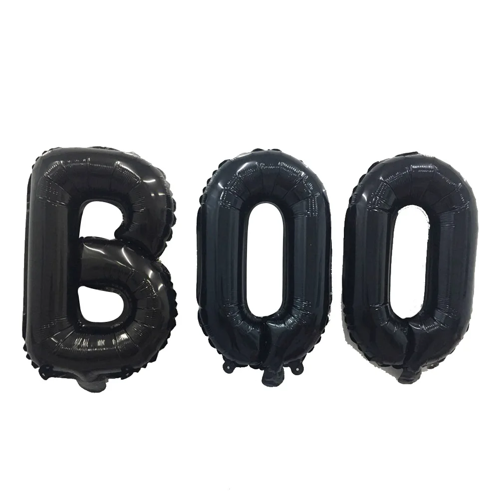 New spider web conjoined BOO letter balloon Halloween ghost festival horror party decoration balloon