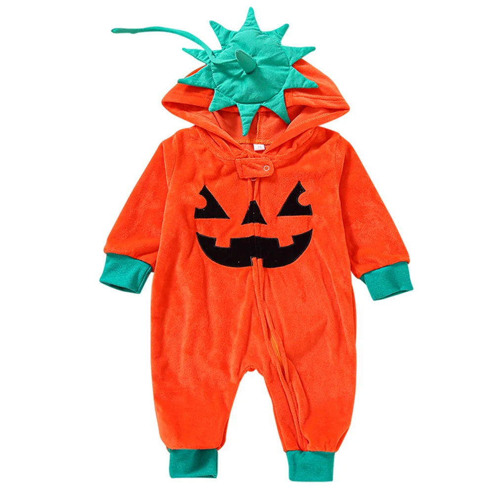 

Halloween Pumpkin Bodysuit Children Sleepwear Children's Clothing Toddler Pajamas Jumpsuit