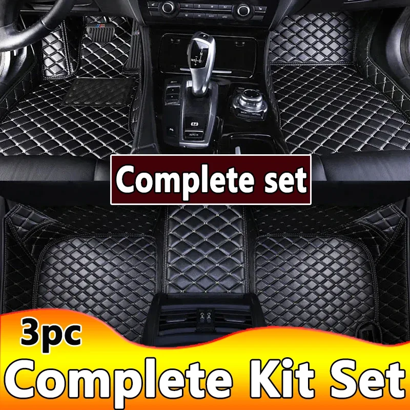 Car Floor Mats For TOYOTA IST 2002-2006 Kit set Waterproof Carpet Luxury Leather Mat Full Set Car Accessories