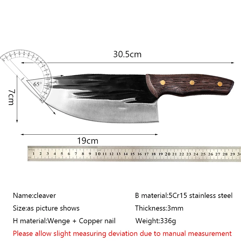 CHUN-High Carbon Kitchen Knife, conjuntos de facas de açougueiro, cortar e cortar faca, ferramentas de cozinha chinesa, 5Cr15mov