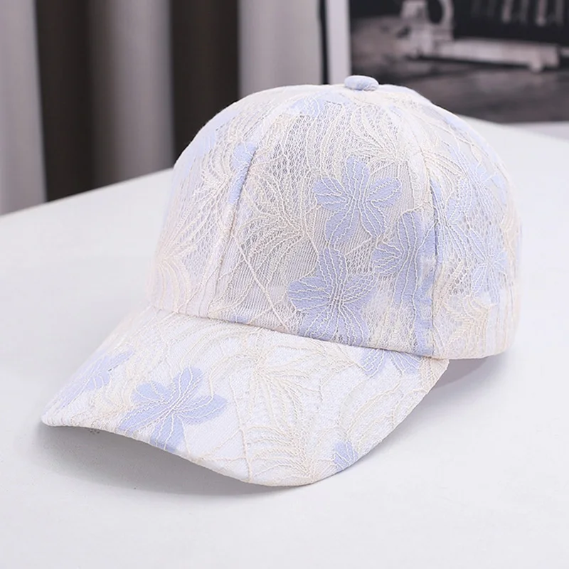 Vintage Letter Embroidered Baseball Cap Monochrome Adjustable Peaked Hat Spring Summer Stylish Sunshade Cap For Women Men