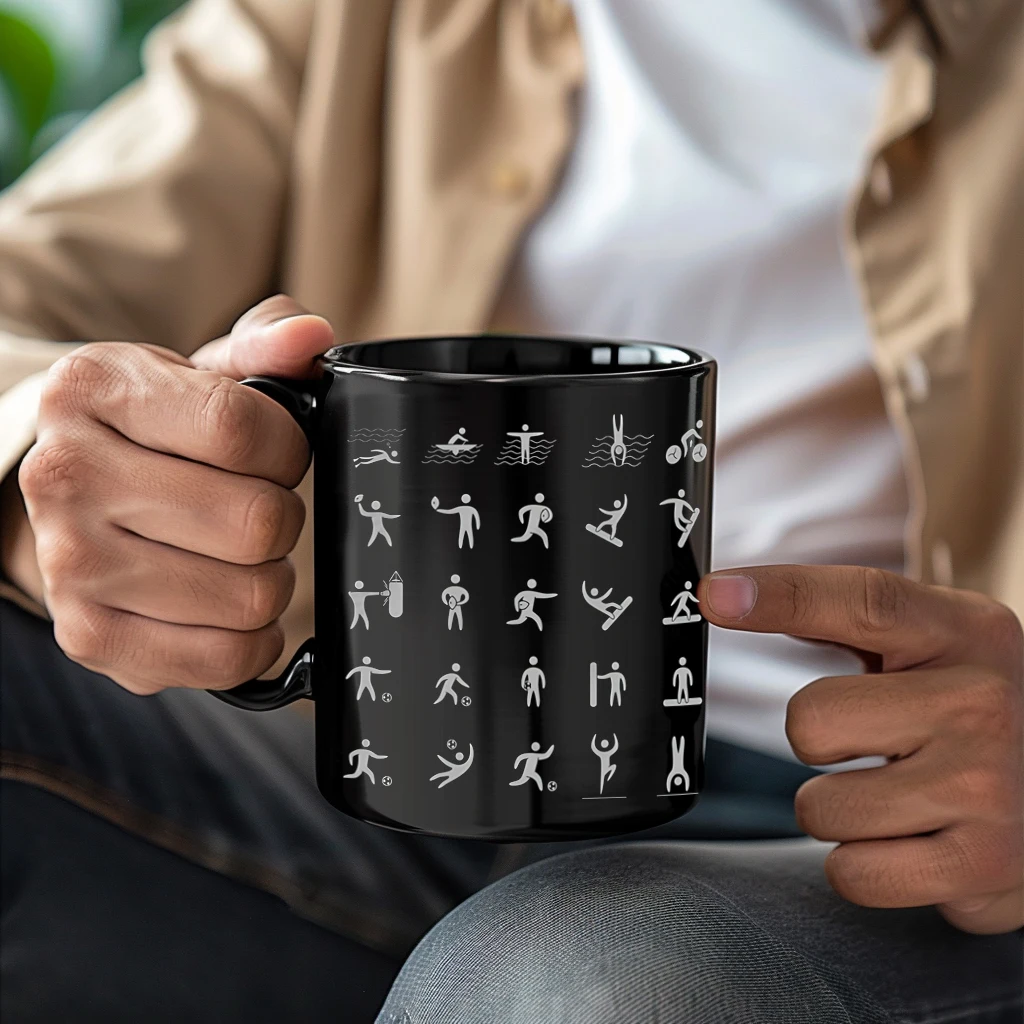 كوب قهوة مكتب المعلم الرياضي لمدرب اللياقة البدنية من Sports Expert سعة 11 أونصة كوب شاي سيراميك هدية عيد ميلاد للأصدقاء هدية عيد الميلاد