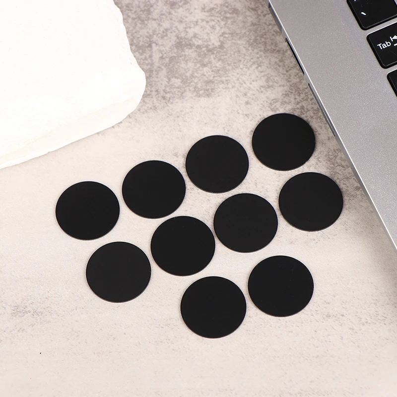 New 5pcs Rewritable Black White Ntag215 NFC Round Coin 504 Bytes Smart Ntag215 Card Labels 25mm For NFC Phone Game