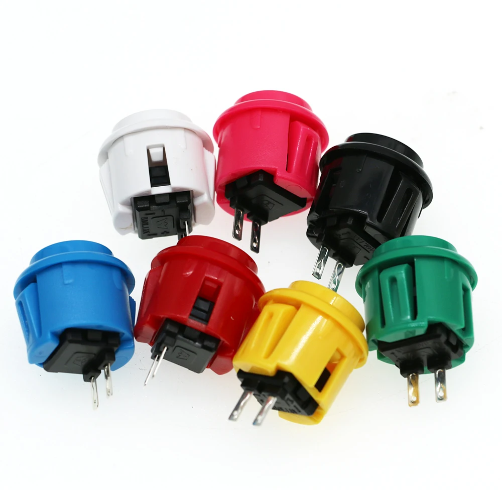 10Pcs 24mm/30mm Tasten Arcade Push Button Für Sanwa Hitbox Controller Neo Geo Nintendo Joystick DIY kit Spiel Maschine Schalter – Detail 12