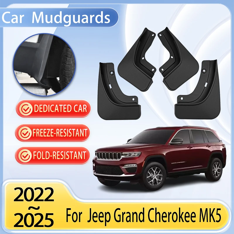 

Автомобильные брызговики, детали для Jeep Grand Cherokee MK5 WL WL74 2022 ~ 2025, автомобильные брызговики, автомобильные расклешенные крышки, автомобильные грязевые аксессуары