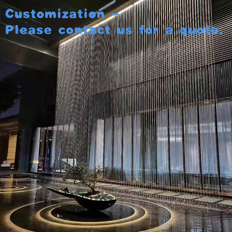 

custom.Customized Rain Curtain Decorative String Curtain Outdoor LED Waterfall Advertising