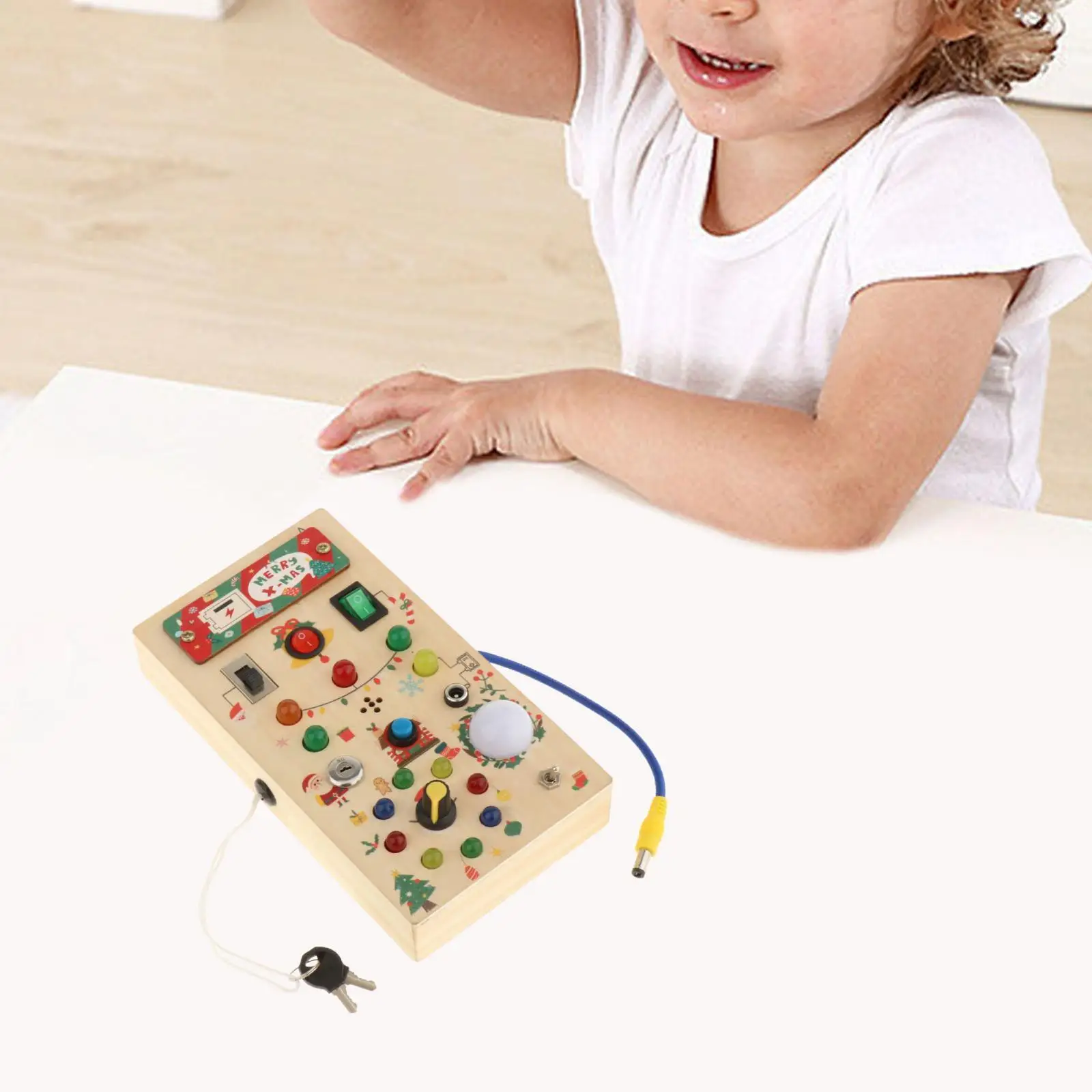 LED Busy Board Świąteczne zabawki podróżne dla przedszkolaków