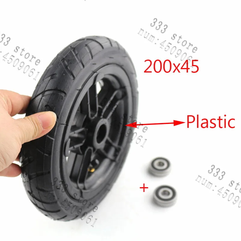 200x45 Inflated Wheel and Hub and Inner Tire for E-twow S2 Scooter M6 M8 M10 Pneumatic Wheel 8