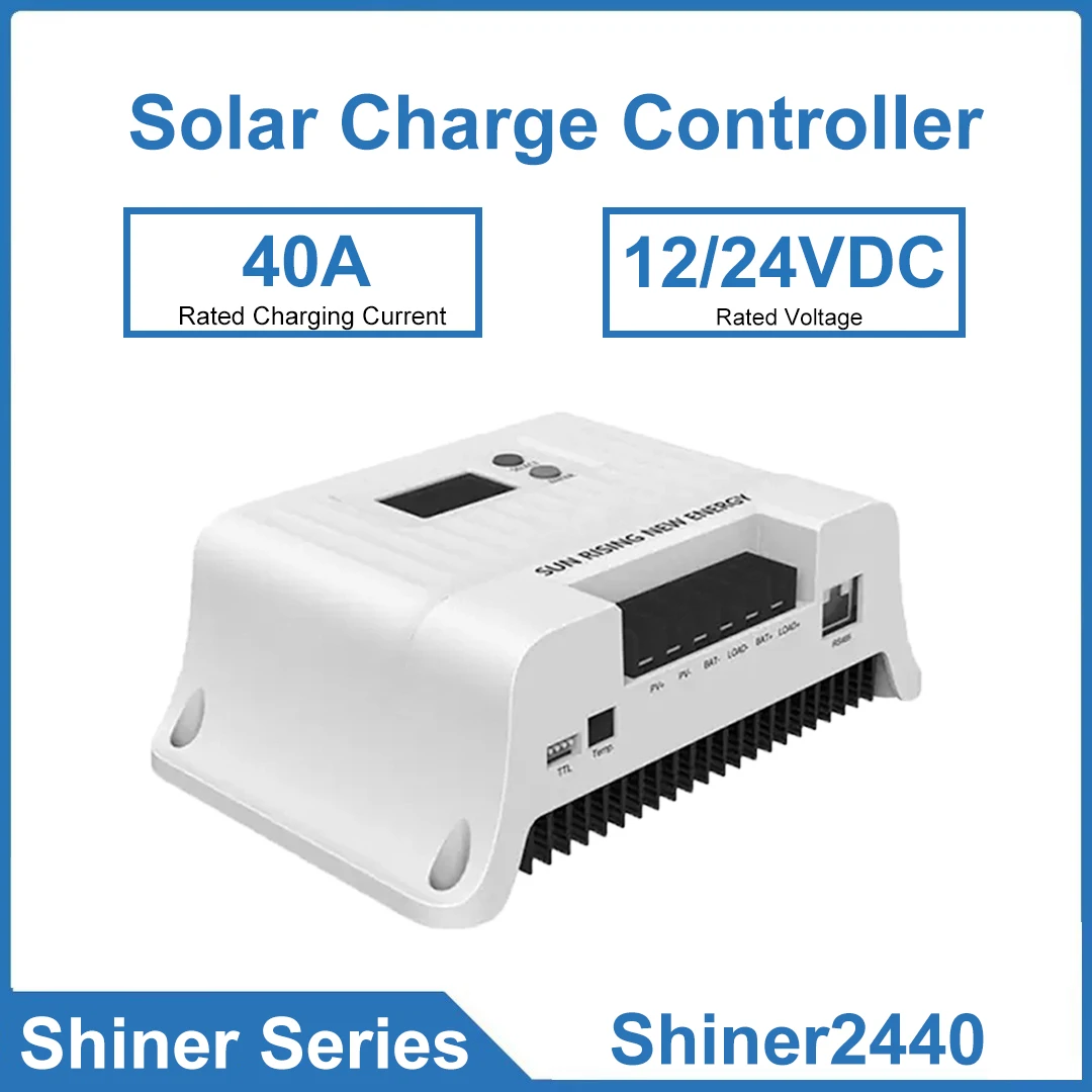 

Solar Charge Controller 40A 12V24VDC MPPT Controller Multiple Load Operating Modes Can Be Connected To Both PV Battery And Load