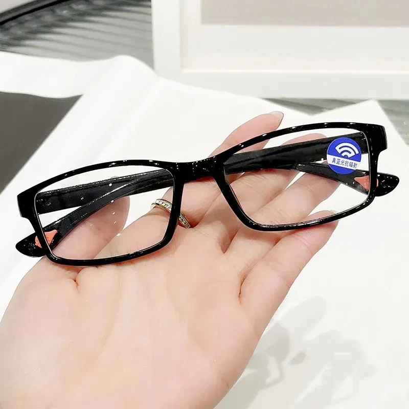 Anti-blue Light Reading Glasses Men Women Multifocal Progressive Sports Eyewear Black Frame Presbyopia Eyeglasses +100 To +400