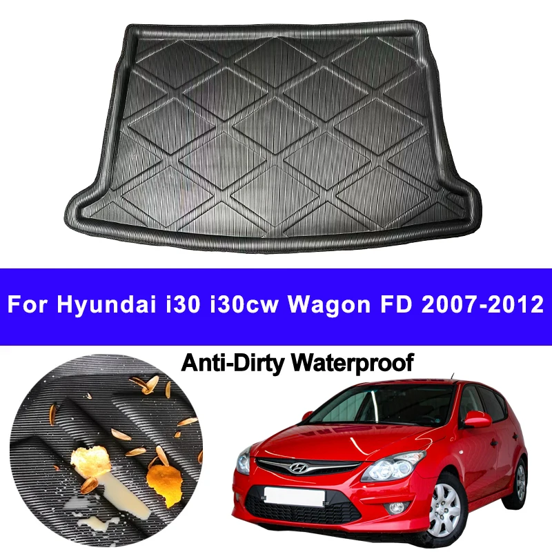 

Автомобильный задний багажник, поднос багажника, коврик в багажник, подушка для Hyundai I30 I30cw Wagon FD 2007-2011 2012, коврик против грязи и воды