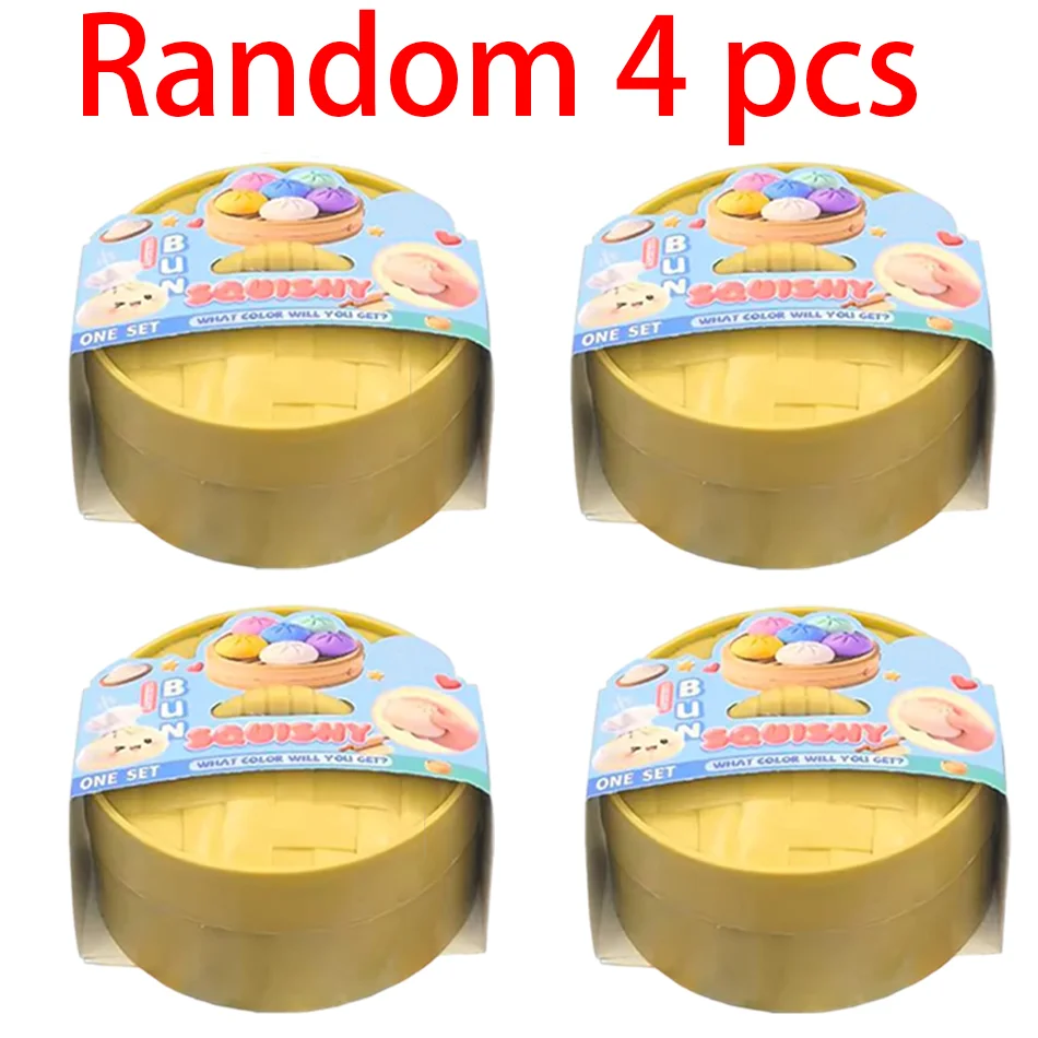 Blind box Kleurrijke Gesimuleerde Dumpling Squishy Ontspannende Angstverlichtende Antistress Gelukverhogende Rebound Knijp-speeltje