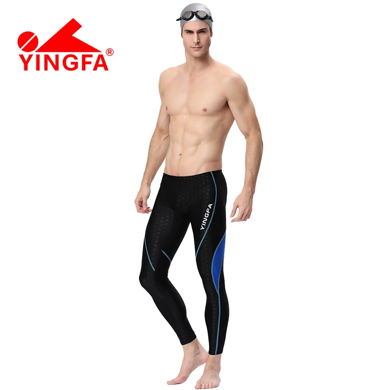 Yingfa Swimming Jammer Men Sharkskin Tights Long Swimming Pants Professional Competition Swim Leggings Athletic Swimwear