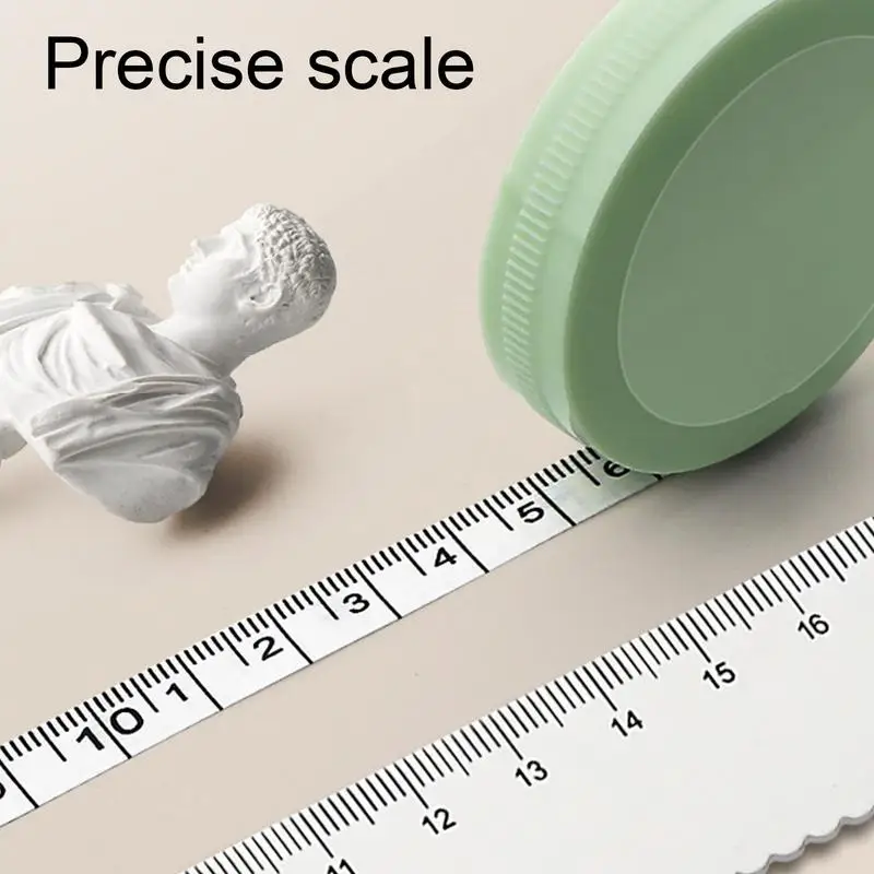 เทปวัดร่างกาย Double Scale Body Sewing เด็กที่มีความยืดหยุ่นวัดความสูงไม้บรรทัดสําหรับวัดร่างกายแบบพกพาเครื่องมือ