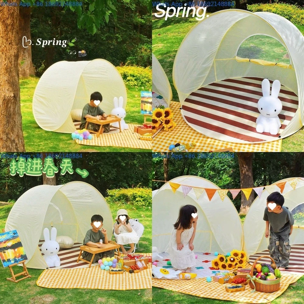 

Portable Folding Tent for Outdoor Camping Sun Protection Large Space