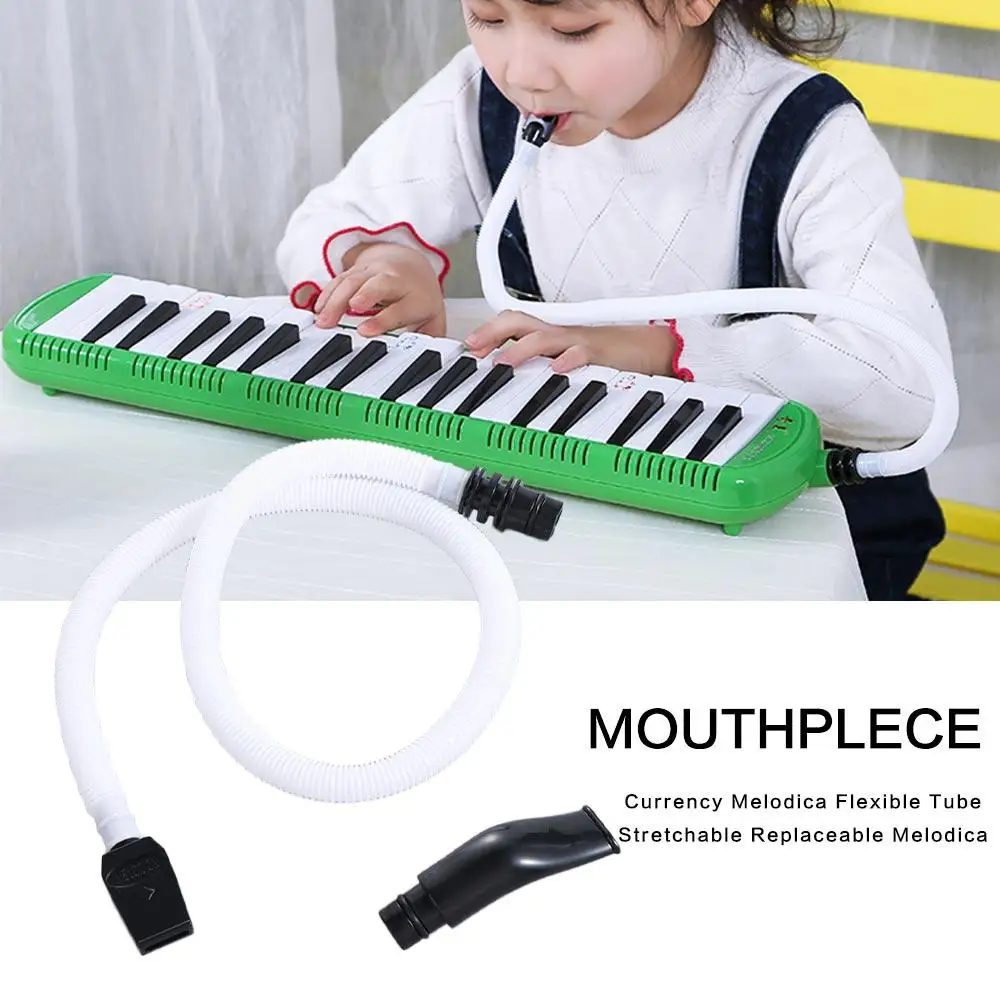 ABS Melodica Flexible Tube Currency Stretchable Melodica Tube Mouth Resin Security Pianica Mouthpiece Blowpipe