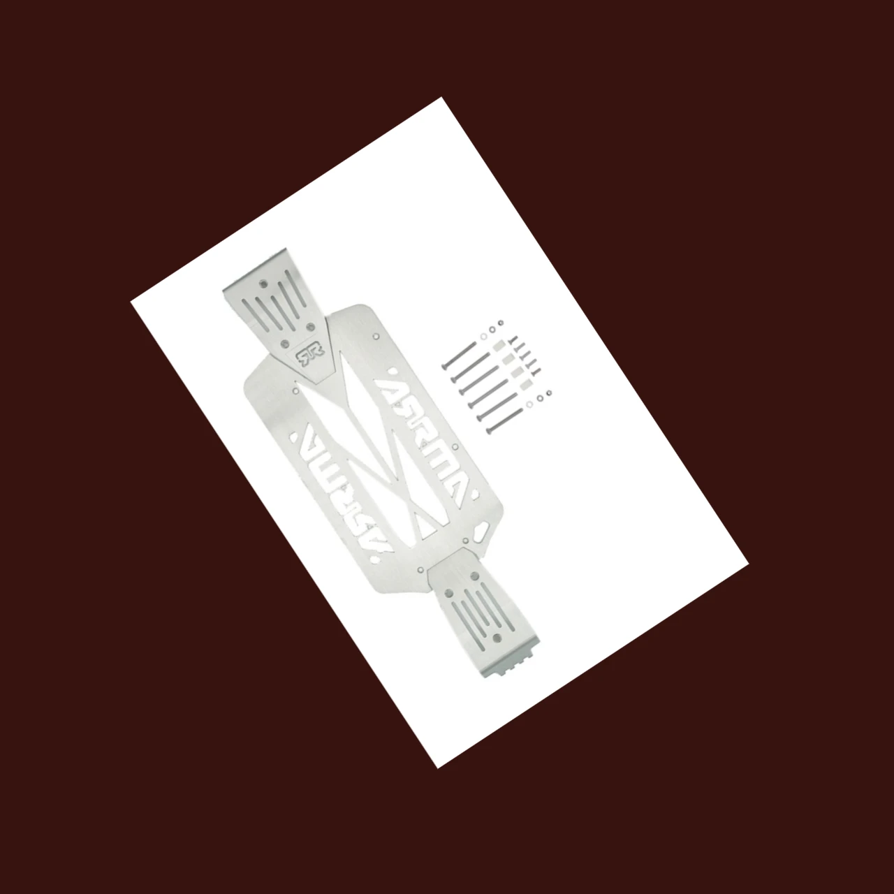 

GPM Stainless Steel Skid Plates For F/C/R Chassis For ARRMA 1/10 Big Rock Crew Cab 4X4 3S Blx