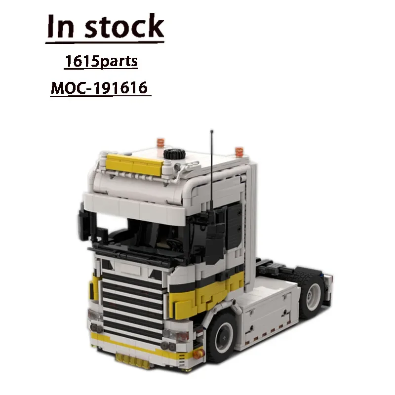 

MOC-191616 Cargo Transport Truck Head Racing Building Block Model 1615 Parts Children Boy Birthday Building Blocks Toy Gift