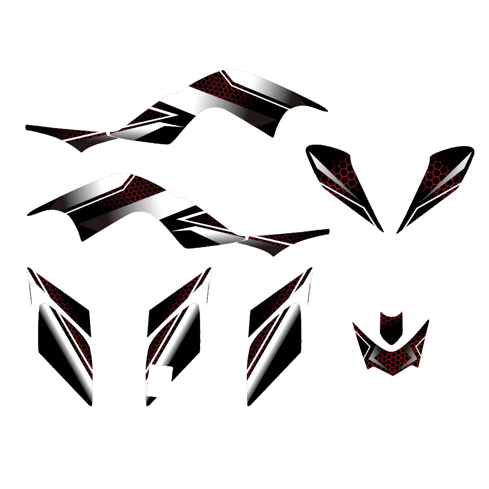 Suitable for 2006–2012 Yamaha Raptor 700 and YFM 700 ATVs—waterproof and UV-resistant protective decals