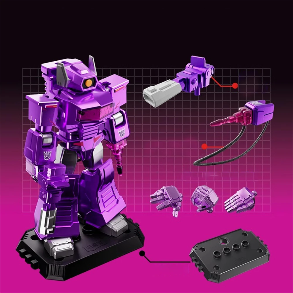 BLOKEES X Transformers: All Stars Edition GV04 - Shockwave Tarn Snarl Scrapper Action Figure Toy Collectible Ornaments