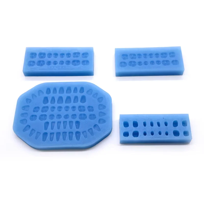 Professional Silicone Lab Maxill of Facial Formwork Teeth Former Mould.