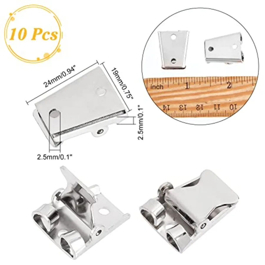 10 قطعة الحديد بولو التعادل المنزلق المشبك البلاتين اللون بولو التعادل مشبك اكسسوارات سطح أملس النتائج مجوهرات DIY بها بنفسك الحرفية الجدار