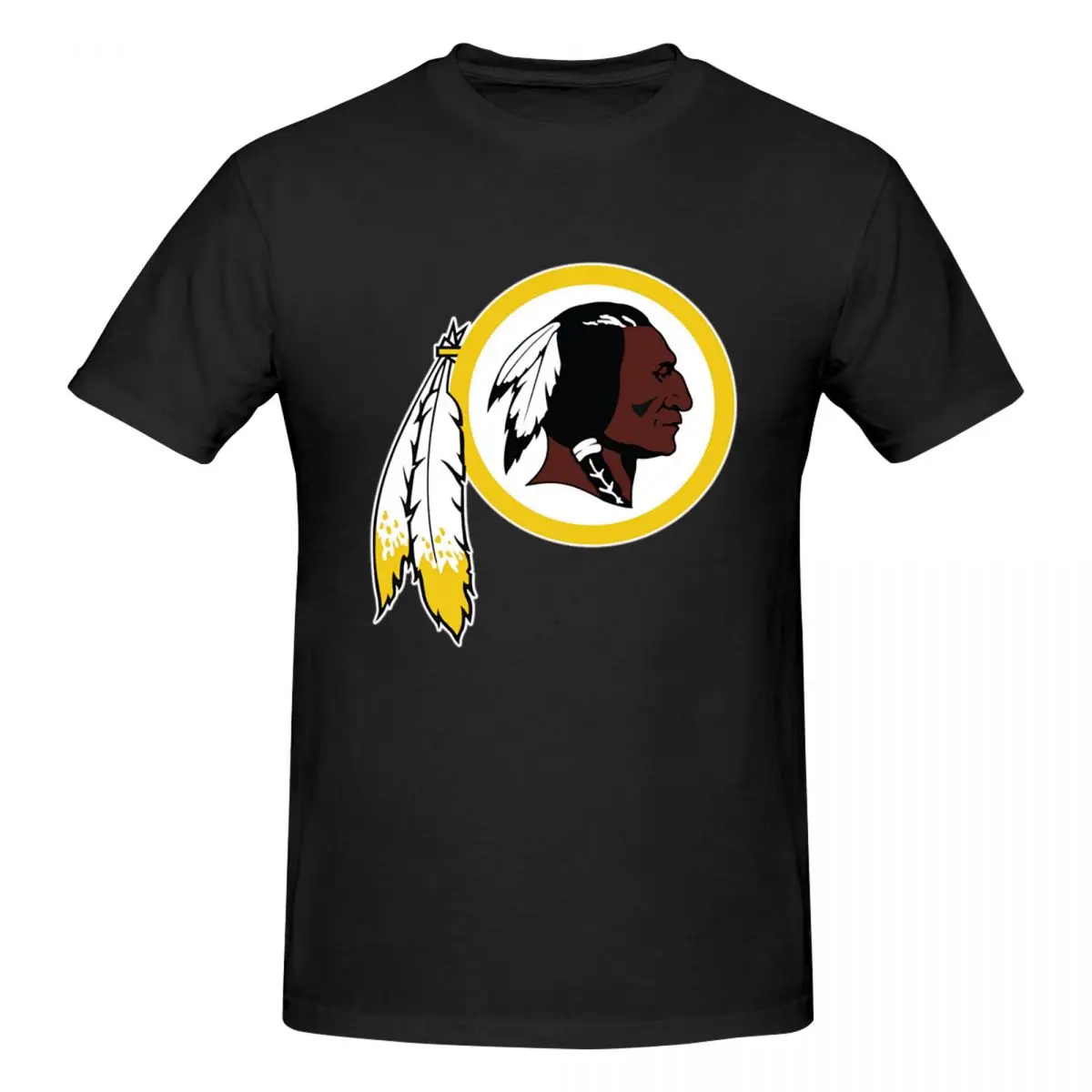 Washington Redskins Men T-Shirt Fashion Plus Size T Shirts Men's Round Neck Cotton Tees Short Summer Male