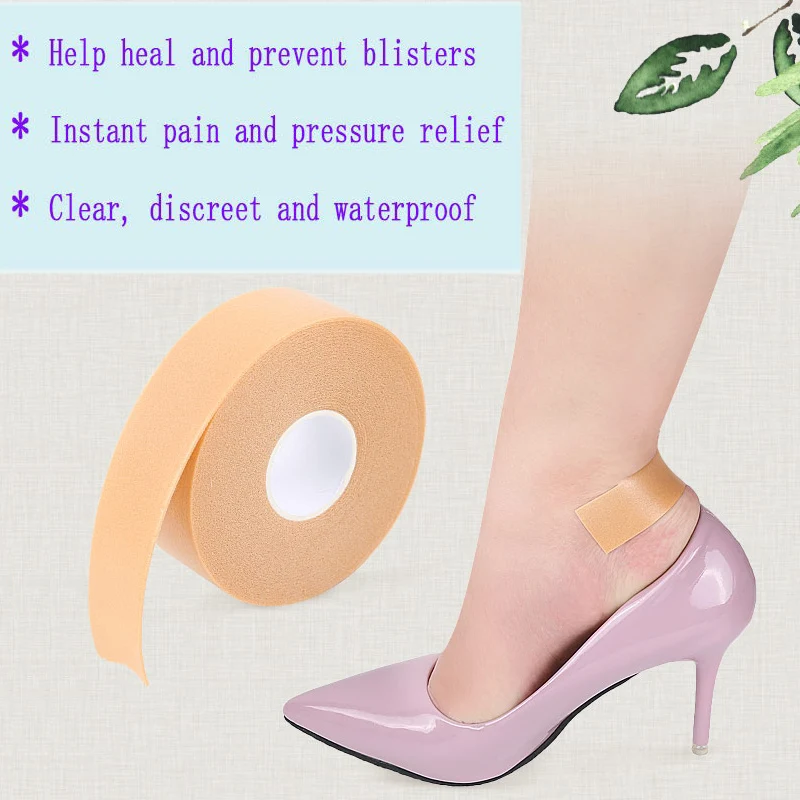 Pexmen 1/2Pcs Heel Protector Sticker Self-Adhesive Bandage Tape for Blisters Irritation and Chafing Corn Pedicure Sticker