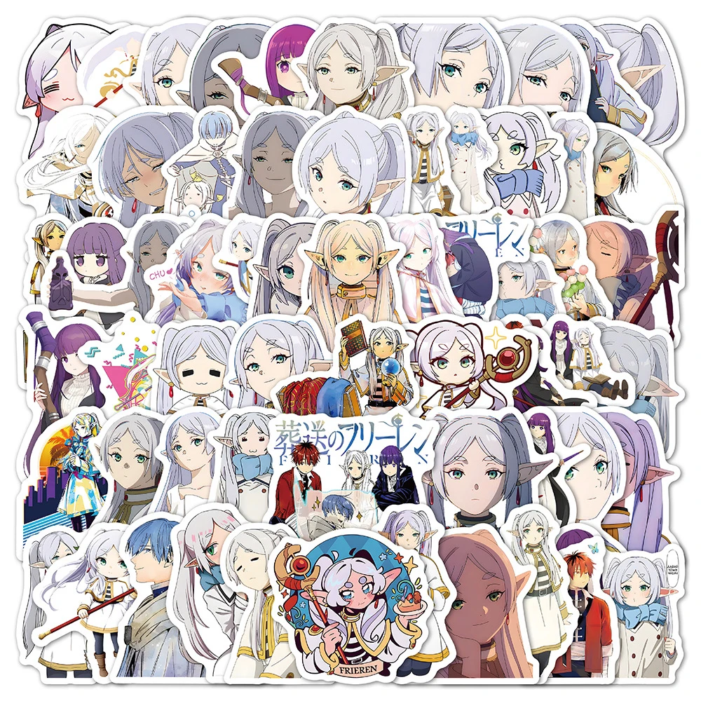 10/30/60 Stuks Anime Frieren Voorbij Reizen Einde Stickers Waterdichte Graffiti Diy Telefoonhoes Laptop Bagage Schattige Cartoon Stickers Speelgoed